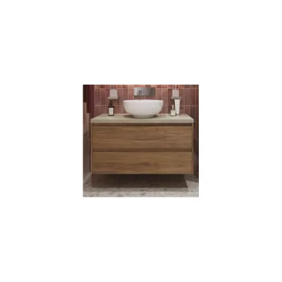 Подвесная тумба со столешницей и накладной раковиной BelBagno KRAFT 80 KRAFT80RT-KEPMCO-1077-SET