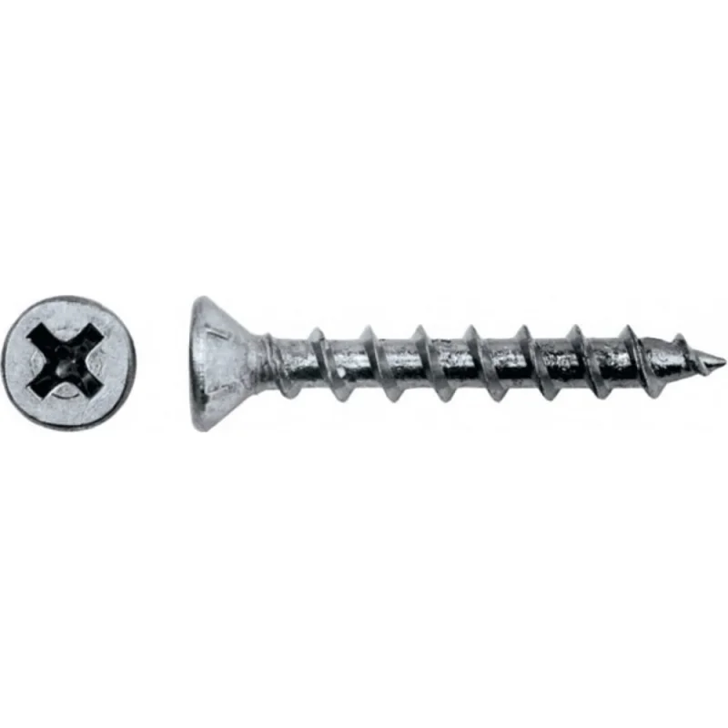 Оконный саморез ЦКИ 4.1x25, остроконечный, Ц, 250 шт. 52621
