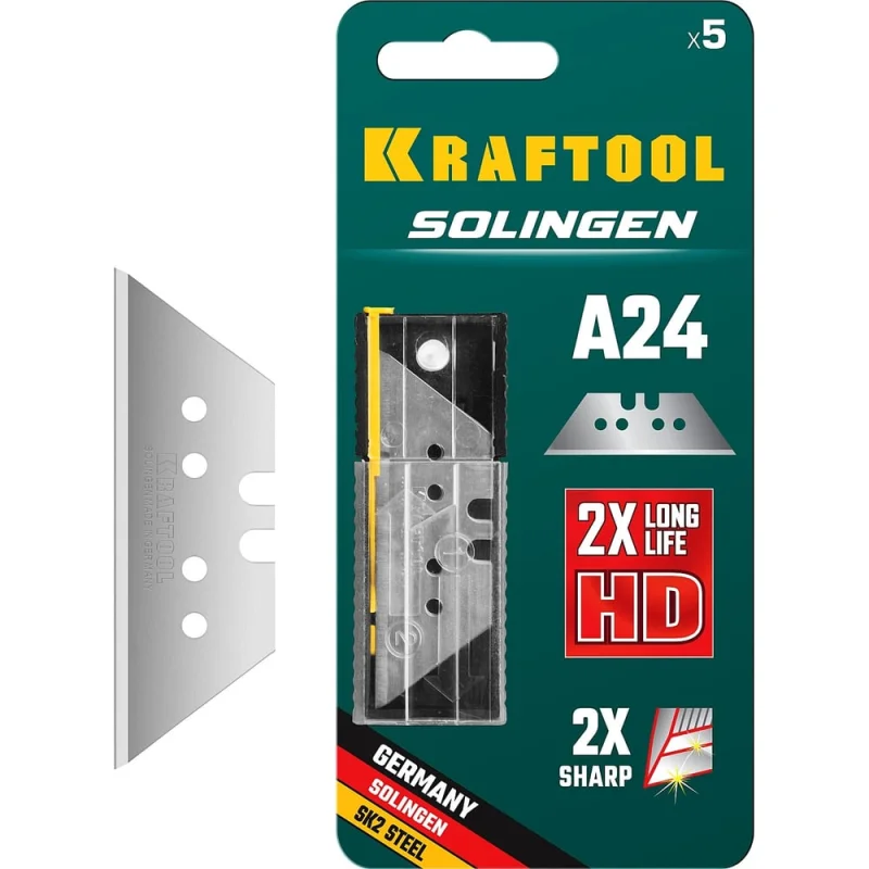 Трапециевидные лезвия KRAFTOOL SG-A24 тип А24, 5 шт 09625-S5_z02