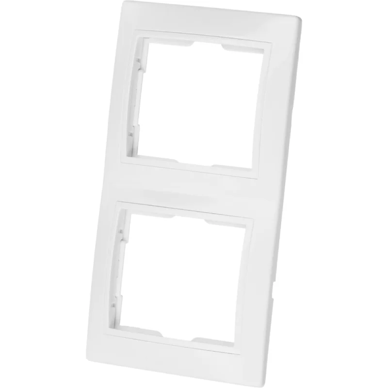 Двухпостовая вертикальная рамка, белая TDM ELECTRIC Таймыр SQ1814-0025
