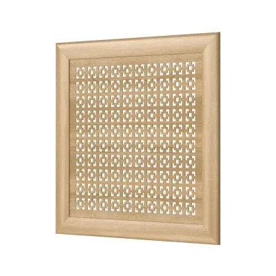 Декоративный экран для радиаторов и батарей Cosca Decor Модерн 600x600 мм, дуб сонома, дамаско, с рамкой СПБ072572