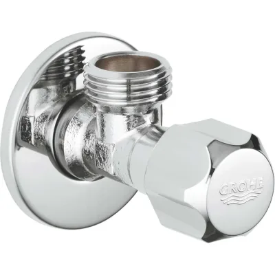 Универсальный угловой вентиль Grohe 1/2", хром 2201600M