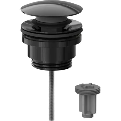 Донный клапан универсальный Milleau Tissage Черный глянец ML35011C/C-GB