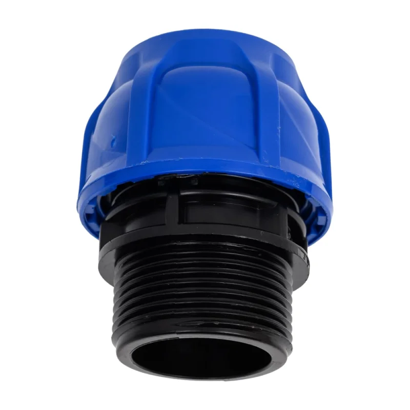 Компрессионная муфта TEBO ПНД нар. резьба 32x1.1/4" T-ПНД.М.5.32-114.CN