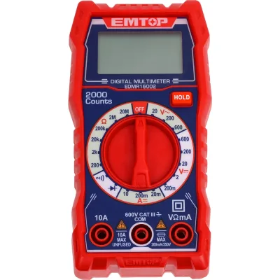 Мультиметр цифровой EMTOP ЖК-дисплей на 2000 отсчетов EDMR16002