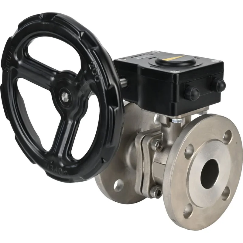 Шаровой кран DN.ru КШФП.316.200 Ду40 Ру40 с редуктором HAM-1 D160-12897
