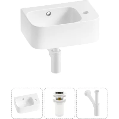 Комплект Wellsee 3 в 1 Lavinia Boho Bathroom Sink накладная/подвесная раковина 37x25 см 20216560R