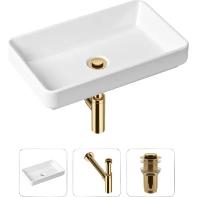 Накладная раковина для ванной Lavinia Boho Bathroom Sink Slim в комплекте 3 в 1 21520147