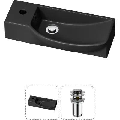 Комплект Wellsee 2 в 1 Lavinia Boho Bathroom Sink накладная/подвесная раковина 50x24 см 20216149R