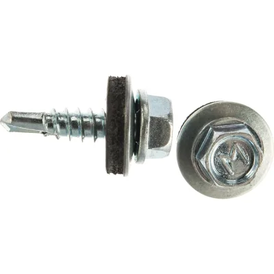 Кровельный саморез Daxmer 4,8x19 цинк, сверло №2, 400 шт. 00000310437