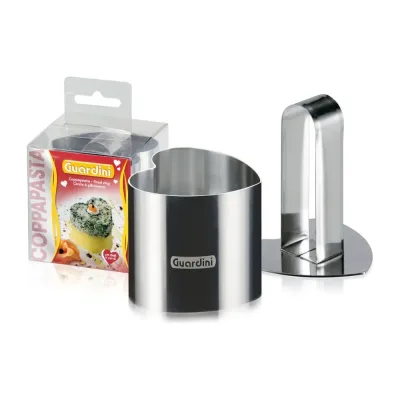 Кулинарная форма GUARDINI Food Ring Сердце с прессом, 6x6 см 15667