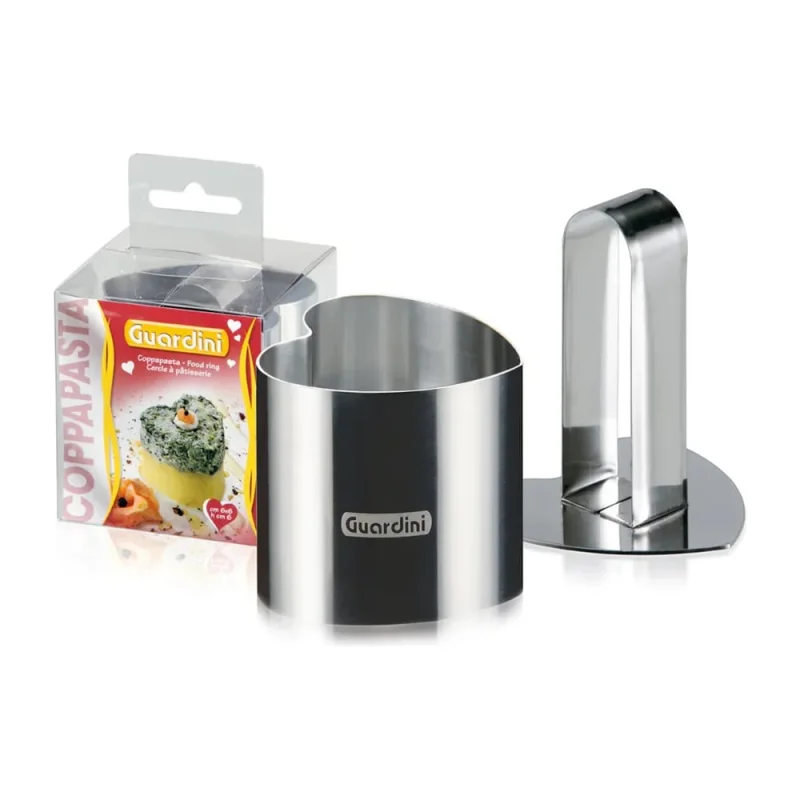 Кулинарная форма GUARDINI Food Ring Сердце с прессом, 6x6 см 15667