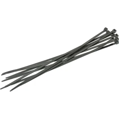 Нейлоновые стяжки FORTISFLEX HCC easyfix 5x250 мм, черный, 100 шт. 87782