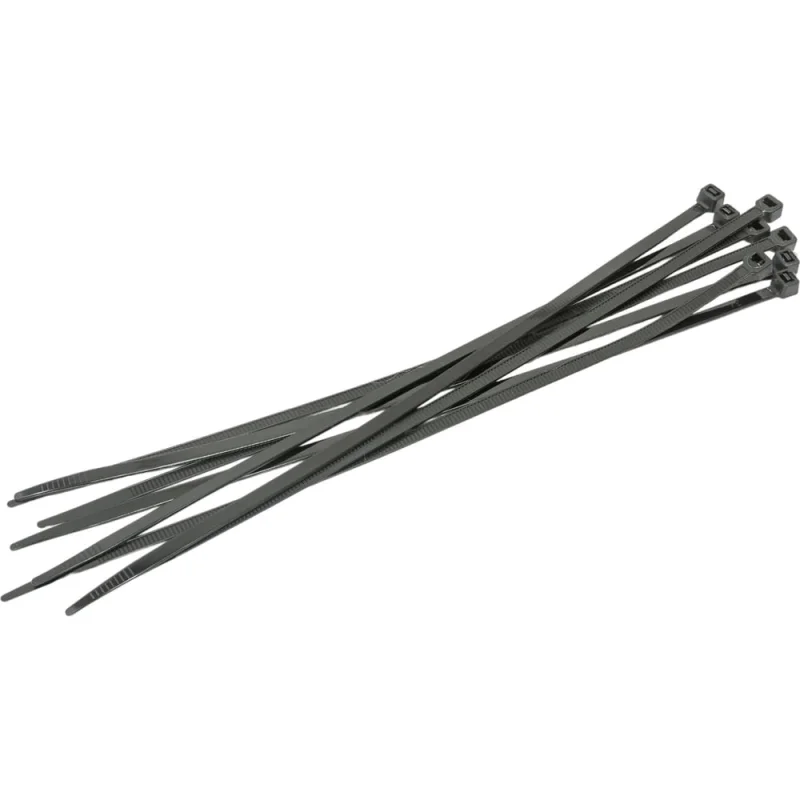 Нейлоновые стяжки FORTISFLEX HCC easyfix 5x250 мм, черный, 100 шт. 87782