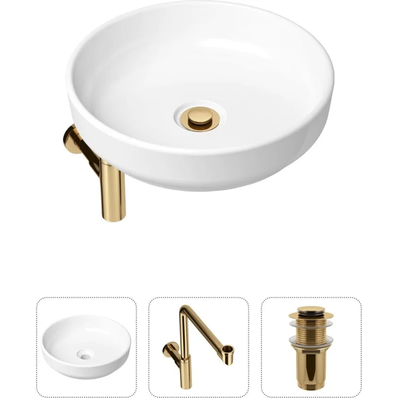 Накладная раковина для ванной Lavinia Boho Bathroom Sink Slim в комплекте 3 в 1 21520211