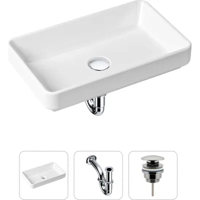Накладная раковина для ванной Lavinia Boho Bathroom Sink Slim в комплекте 3 в 1 21520110