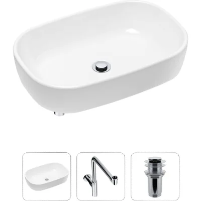 Накладная раковина для ванной Lavinia Boho Bathroom Sink в комплекте 3 в 1 21520045