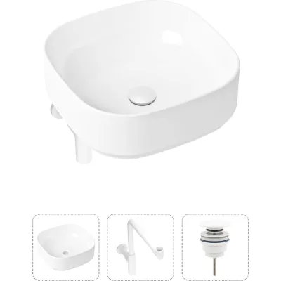 Накладная раковина для ванной Lavinia Boho Bathroom Sink Slim в комплекте 3 в 1 21520270