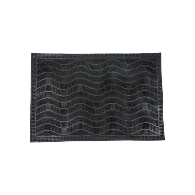 Придверный коврик грязезащитный резиновый QZRP 40x60 см (20шт) Коврик придверный 40х60 см 8 мм волны (20шт)