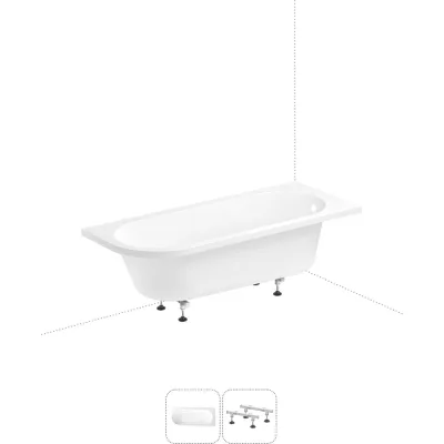 Акриловая ванна 170х72,5 с каркасом Lavinia Boho Art II в наборе 2 в 1 S1-3713170R