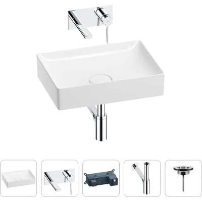 Раковина для ванной Wellsee Pure BY в наборе 4в1 201002616