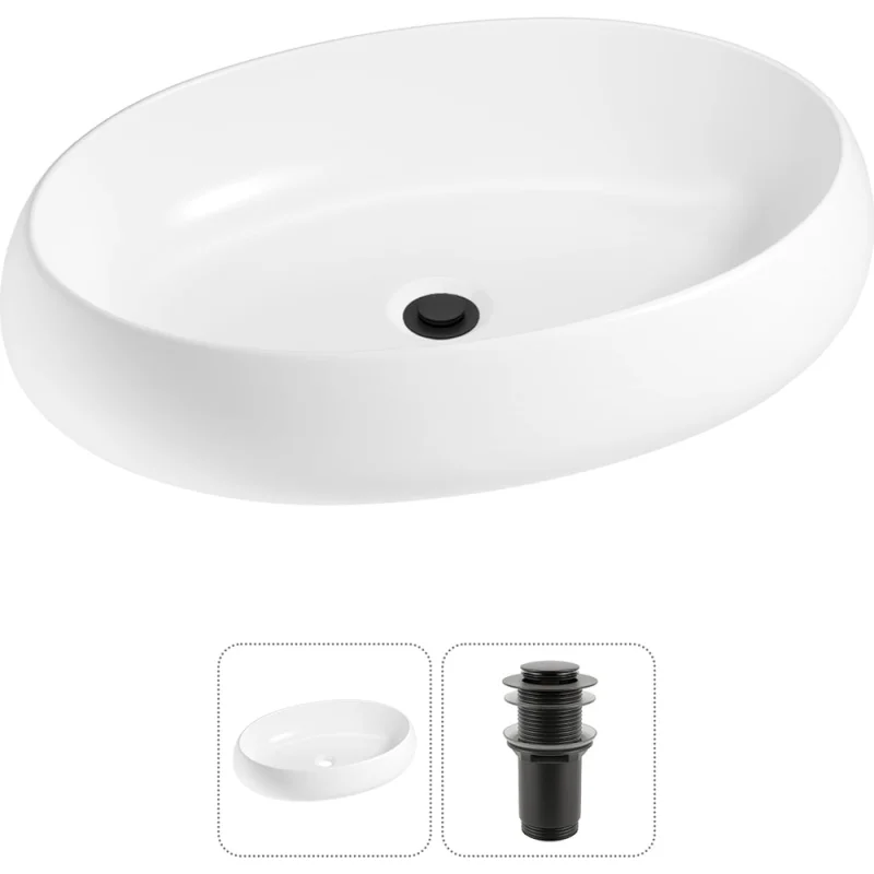 ΠΠΎΠΌΠΏΠ»Π΅ΠΊΡ 2 Π² 1 Lavinia Boho Bathroom Sink Π½Π°ΠΊΠ»Π°Π΄Π½Π°Ρ ΡΠ°ΠΊΠΎΠ²ΠΈΠ½Π° 60x40 ΡΠΌ, ΡΠΎΡΡΠΎΠΈΡ ΠΈΠ· 3331109 20215096R