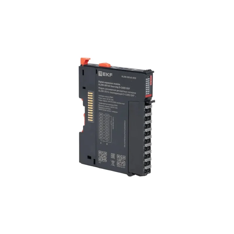 Модуль расширения дискретных сигналов EKF GL200-DO16 токоподающий D-CARD GL200-DQ16S-DCD
