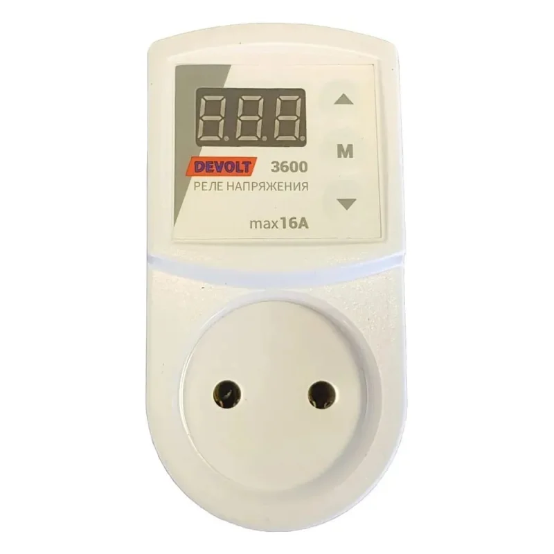 Реле напряжения DEVOLT 3600, 3,6кВт, 16А, DEVOLT3600