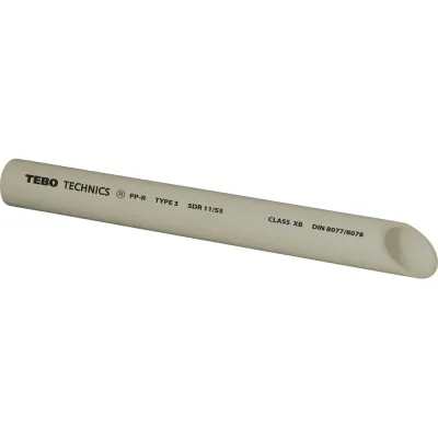 Труба TEBO PPR 20x1,9мм SDR11 4м серый 031010102