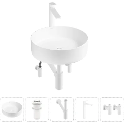 Набор Wellsee 5 в 1 Coax накладная раковина 30x30 см 323504000, 182 20213926R