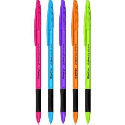 Ручка шариковая Berlingo Tribase grip color zone синяя, 0,7мм, грип,, CBp70967 CBp_70967