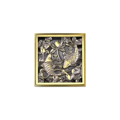 Насадка с рамкой и дизайн-решеткой BRONZE DE LUXE Узоры 21962