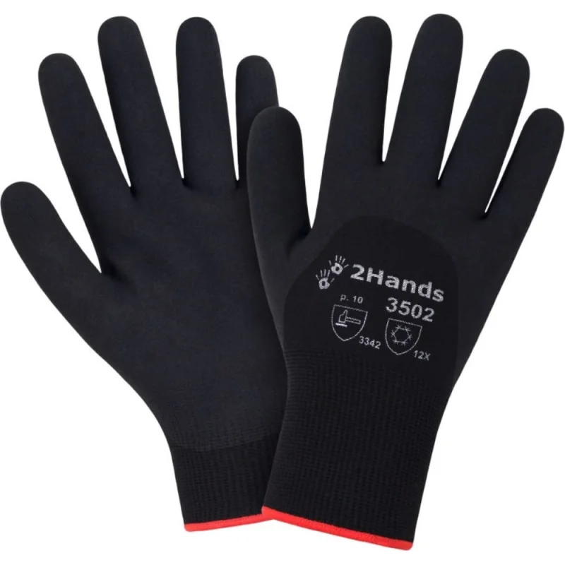 Утепленные перчатки 2Hands acrylic 7G/polyester 15G/PVC Ultrafoam 3502 -11