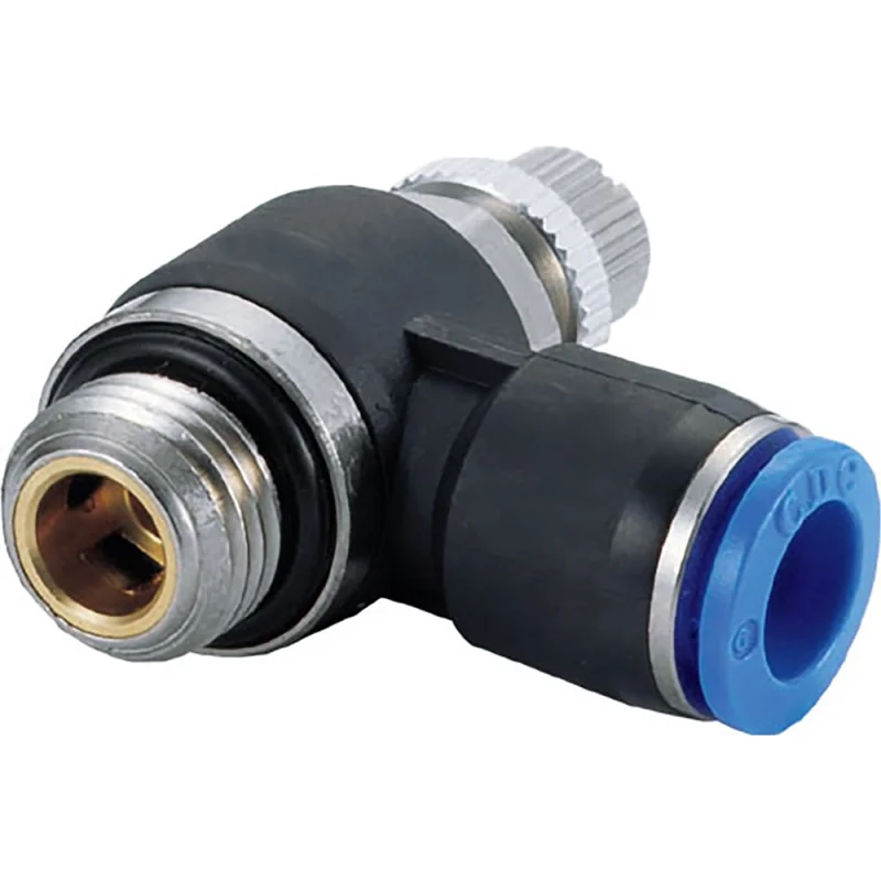 Дроссель с обратным клапаном 4 мм G1/4" CDC Pneumatics NSC 04G02