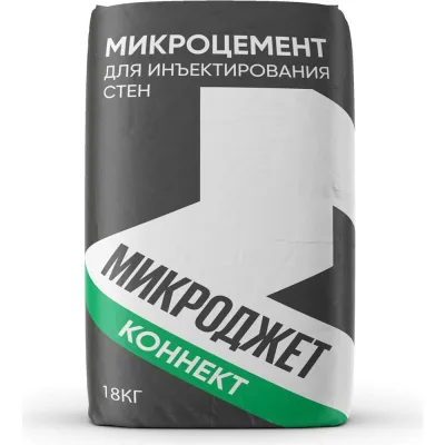 Инъекционный состав для бетона, кирпичной и бутовой кладки Микроджет Коннект 18 кг 3006
