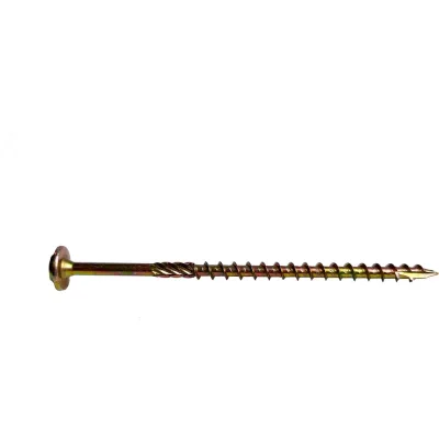 Саморез по дереву HIMTEX желт. тар. NORM Torx 25 5*90 (200 шт.) 05090Whc