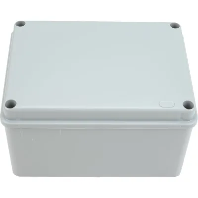 Распаечная коробка IEK открытой проводки,150x110x85, IP44, RAL7035, гладкие стенки, КМ41261 UKO11-150-110-085-K41-44