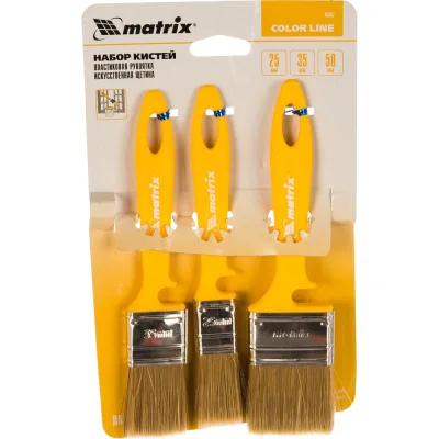 Набор кистей «Лаки» 25мм, 35мм, 50мм MATRIX Color Line 83367