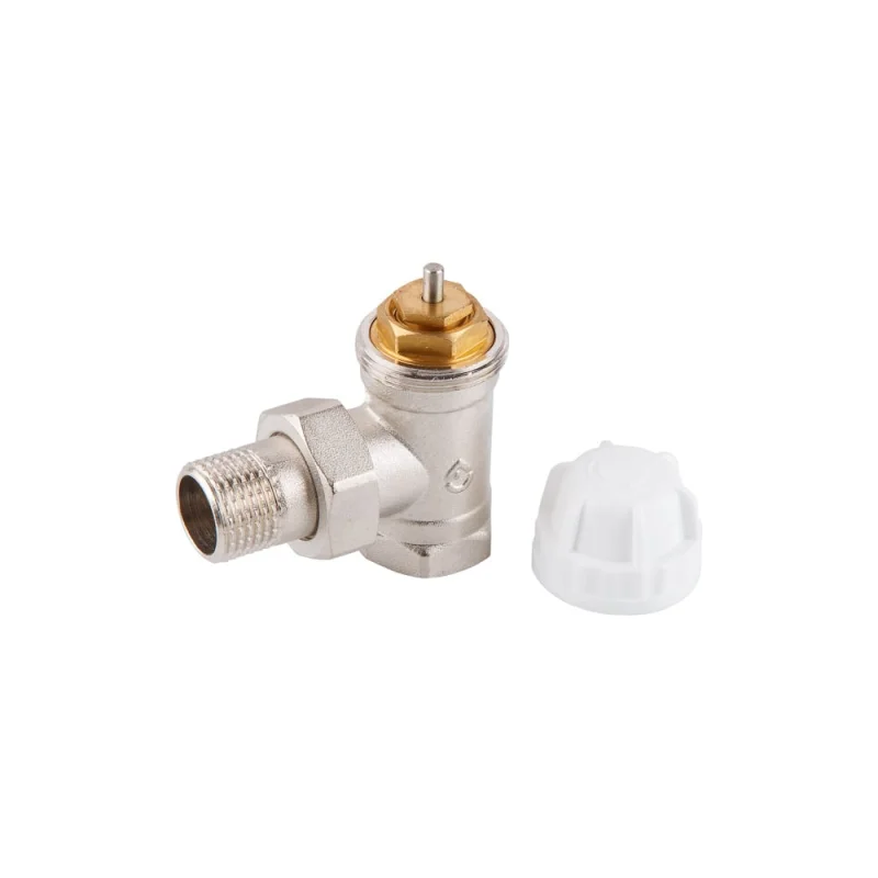 Вентильный кран для радиатора AV Engineering 1/2" угловой под термоголову AVE298112