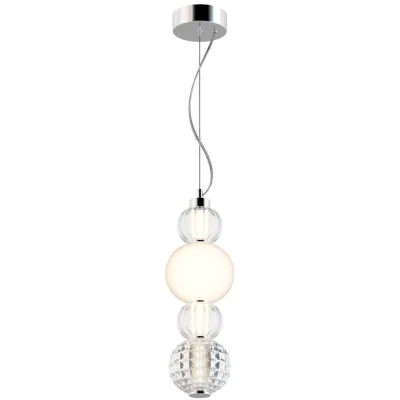 Светильник светодиодный подвесной Maytoni Collar 3000К 17 Вт 8 кв.м хром IP20 (P069PL-L17CH3K)