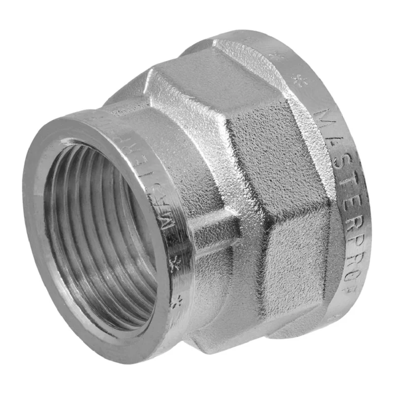 Муфта переходная MPF 1/2" х 3/8" латунная никелированная внутренняя резьба ИС.072149