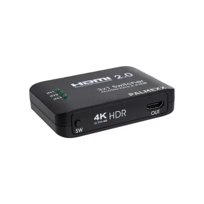 Свитч AYS31V20 3HDMI*1HDMI PALMEXX 4K/60Hz YUV 4:4:4 HDR (2160P, 3D, HDMI V2.0) PX/AYS-31V20