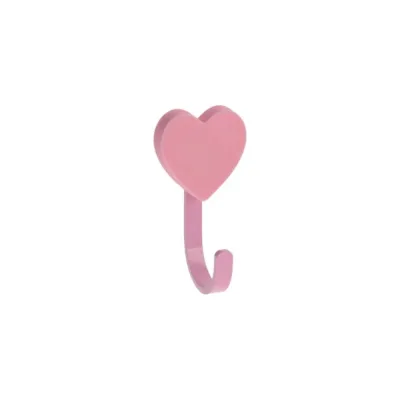Мебельный крючок GTV WM-HEART сердце, розовый WM-HEART-RZ
