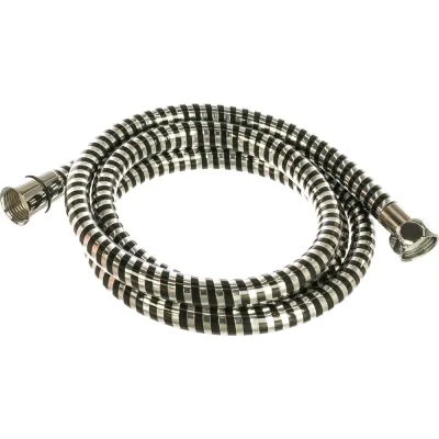 Шланг для душа Melodia della vita BLACK SILVER 1/2х1/2 конус ПВХ d14 мм, L150 см 34532