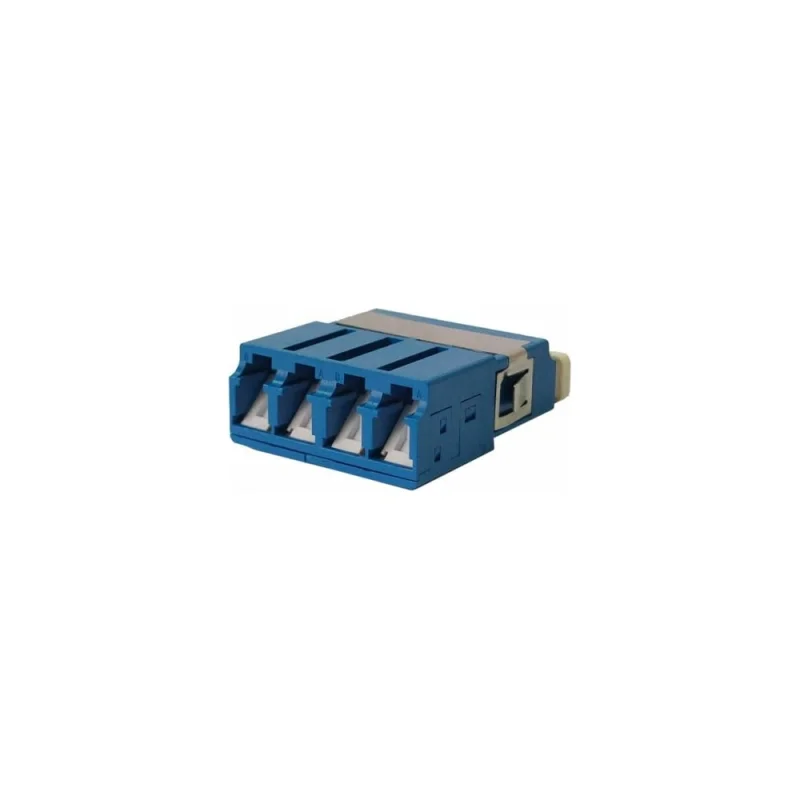 Оптический адаптер LANMASTER LC OM3, со шторкой, корпус SC, квадро LAN-4LCS/SH-AM-OM3