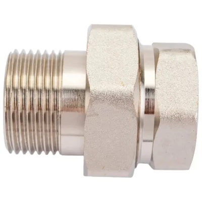 Сгон американка резьбовой DOUBLE-LIN латунный никелированный прямой Н/В 3/4" LL6035 (3/4")