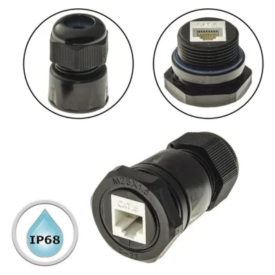 Разъем RUICHI RJ45M25Z1-6A 107887