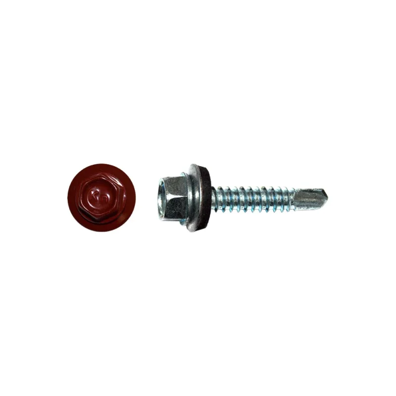 Кровельный саморез КРЕП-КОМП 4,8x29, RAL3011, красно-коричневый, 250 шт. ск293011кф