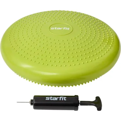 Балансировочный диск Starfit BP-104 с насосом, массажный, лаймовый ЦБ-00002293