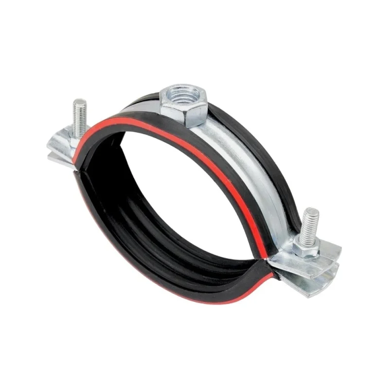 Хомут трубный STALMAX LCP-H2 32-37 (1) для тяжелых/высоких нагрузок (2,5х30) с виброгасителем и гайкой М12 (арт. 11885) оц. сталь (уп. 70 шт) 11885-023